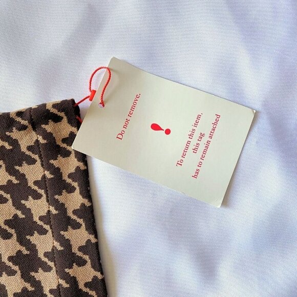 ROUJE PARIS SIDONIE KNIT MIDI PENCIL SKIRT IN BROWN AND TAN - S (38) - Picture 8 of 11